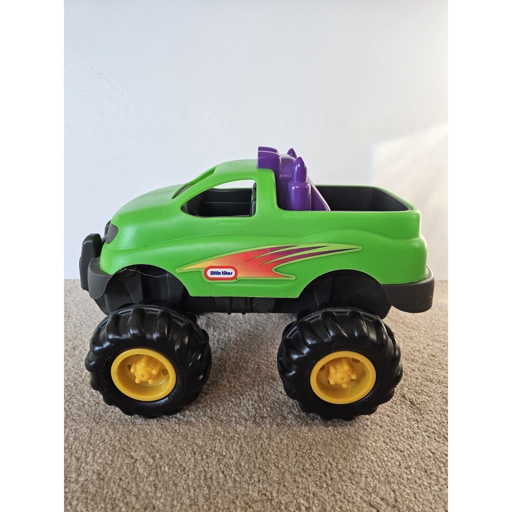 Vintage Little Tikes Rugged Riggz Green Monster Truck Toy Made In Late 1990s